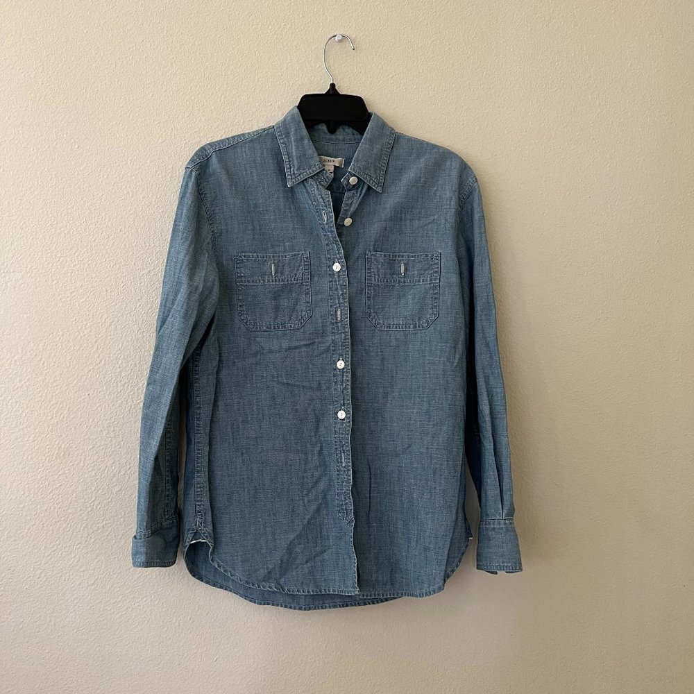 JCREW chambray shirt size XS